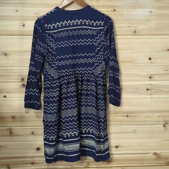 Anthropologie Dress Womens Small Blue Holding Horses Mini Dress - Picture 5 of 10